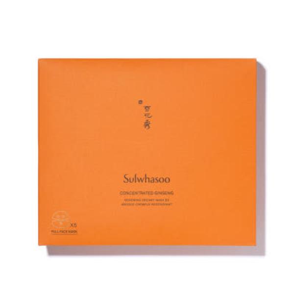 Sulwhasoo Concentrated Ginseng Renewing Creamy Mask (1 Box / 5 Sheets, 25g each) (2 Options)