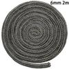1 Pièce Joint de Porte de Four Corde d'Étanchéité pour Poêle à Bois Corde d'Étanchéité Ignifuge en Fibre de Verre Corde d'Étanchéité pour Cheminée Poêle à Bois 2M Joint de Feu