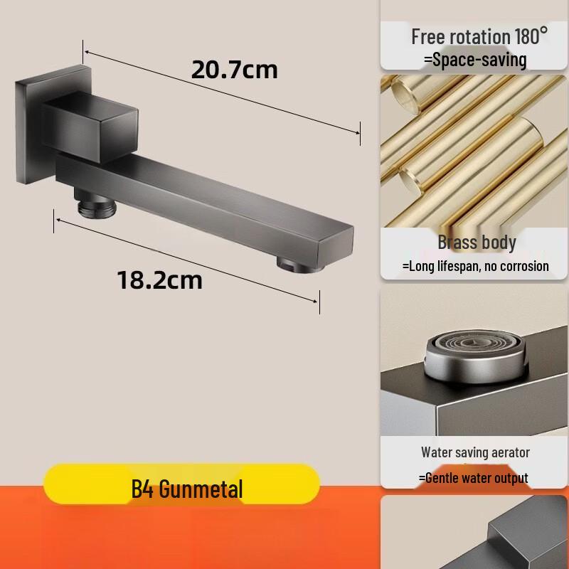 

LANGZHIWEN Rotatable Wall-Mounted Shower Faucet