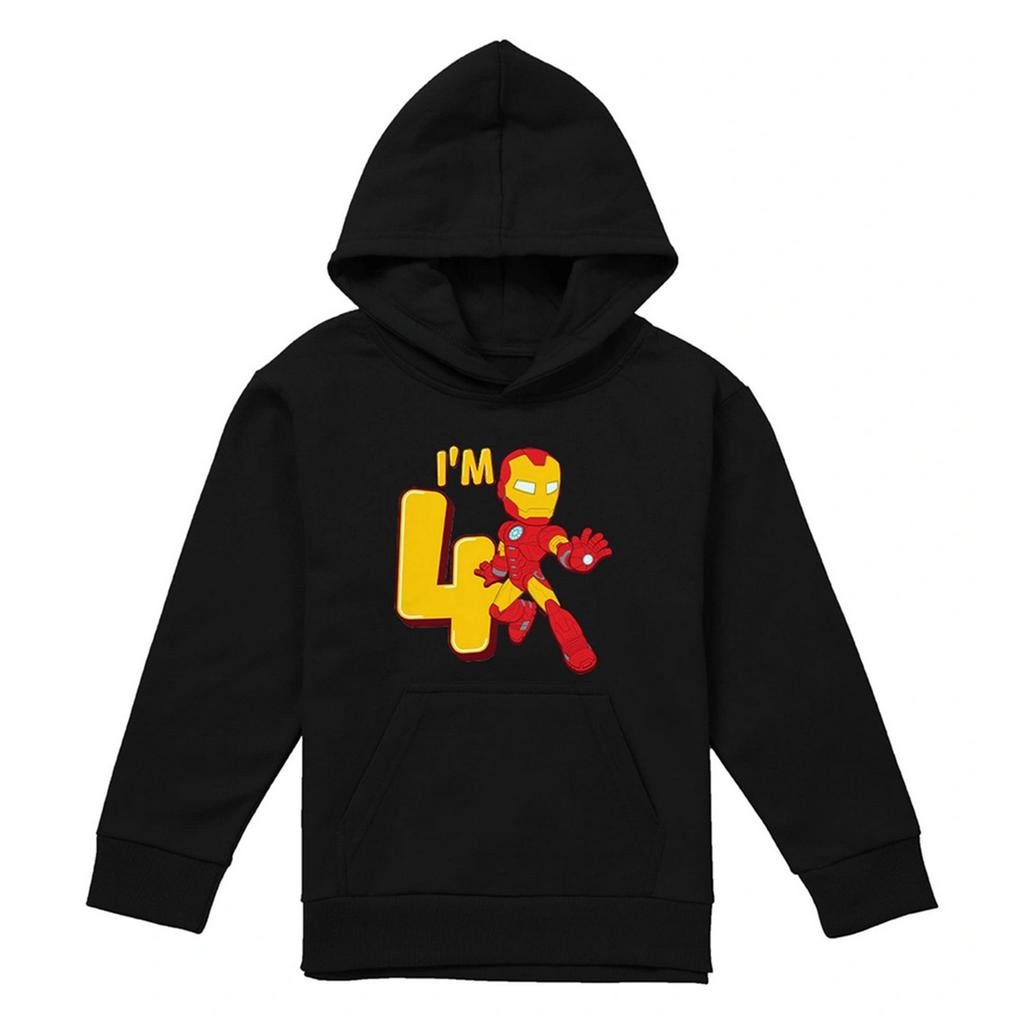 Marvel Childrens/Kids Iron Man 4th Birthday Hoodie