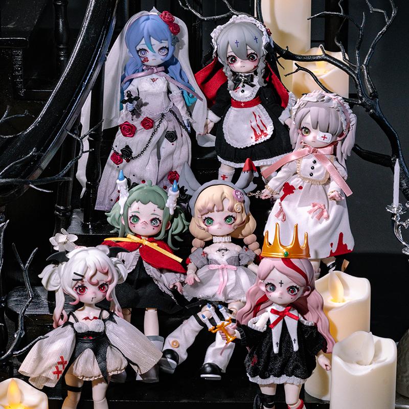 Auf Lager Nyssa Bizarre Nightmare Serie 1/12 Bjd Blind Box Mystery Box Puppen Kawaii Action Anime Figur Spielzeug Geschenk