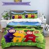 Teletubbies Moonlit Adventure 3‑Piece Bedding Set,Soft Duvet Cover with 34 Pillowcases,Multi‑Scene Home Dorm Use,Ideal Gift for Birthday & Holiday