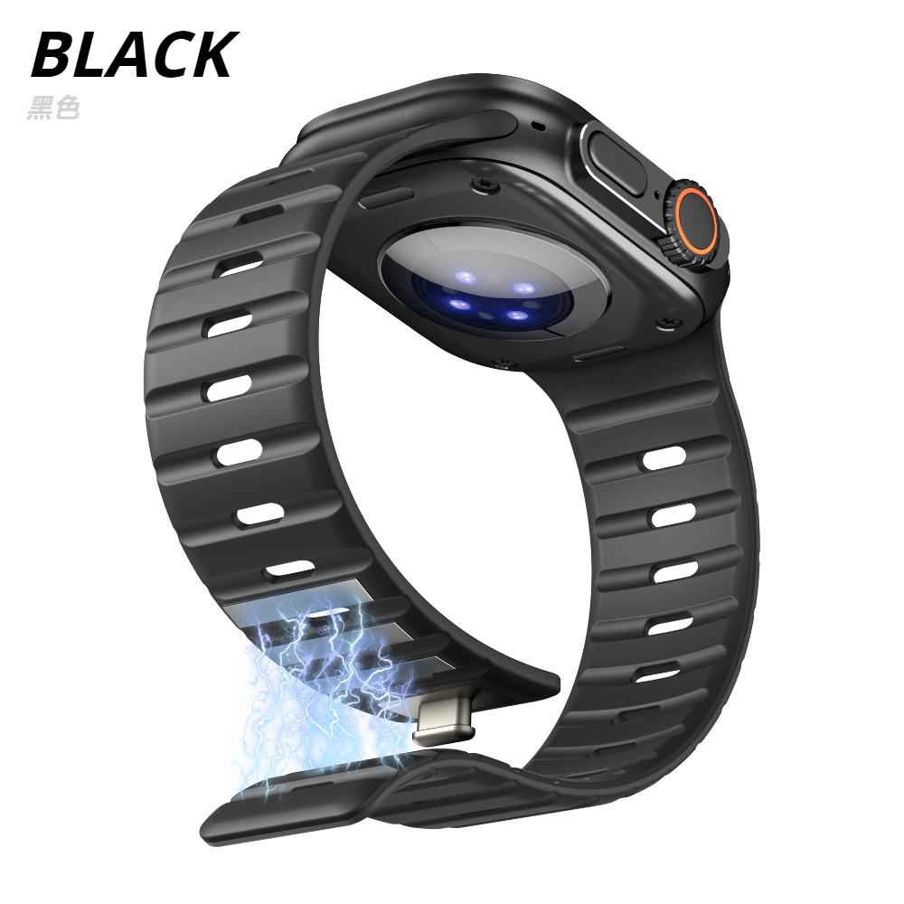 Silicone Strap for Apple Watch Ultra 3/2/1 49mm 11 10 46mm 42mm Magnetic Bracelet Band IWatch 9 8 7 6 5 4 SE 45mm 41mm 44mm 40mm
