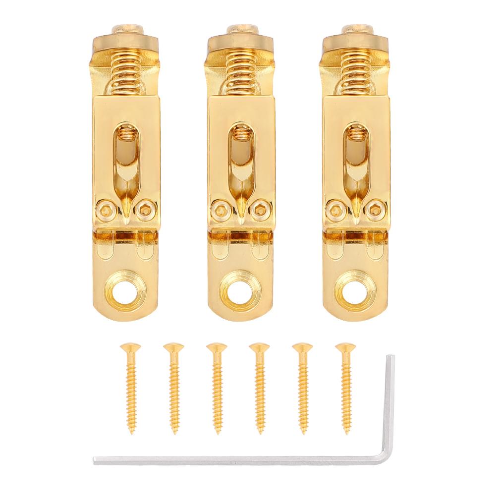 3 PCS Single String Bridge 3cm With Screws Wrench For Guitar Instrument Accessory