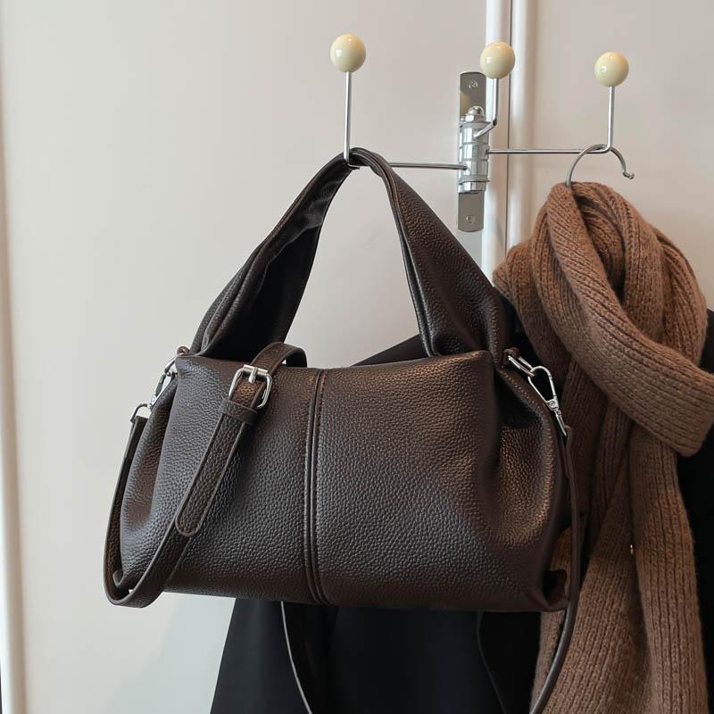 New PU Solid Color Zipper Temperament Crossbody Bags Waterproof Durable Women's Handbags Sense of Luxury Versatile Sweet Bags