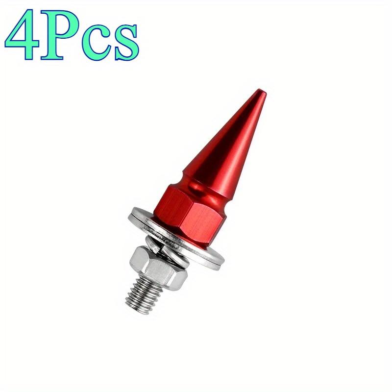 4Pcs M6 Threaded Tips Screw Car Modified Fasteners Fender Washer Bumper Engine Screws License Plate Aluminium Alloy Bolts