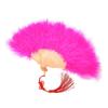 Feather Folding Fan Japanese Sweet Fairy Girl Dark Gothic Court Dance Hand Fan Art Craft Gift Wedding Party Decoration