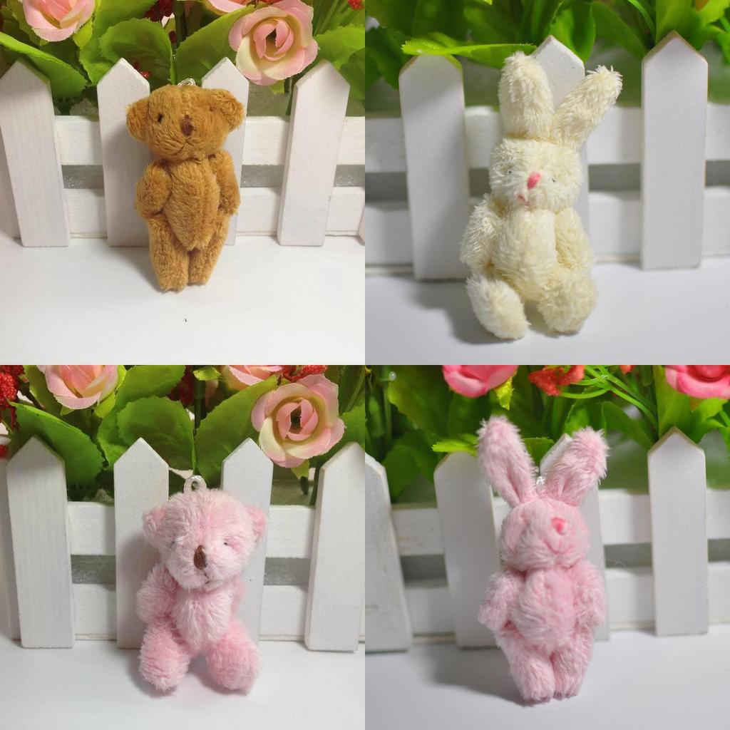 Entzückendes Mini Niedliches Plüschtier Winzige Hase Bär Puppe Mit Weichem Und Gemütlichem Gefühl