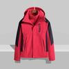 Men Women Waterproof Windproof Hiking Jacket With Removable Fleece Liner 3-in-1 Outdoor Parka Winter Camping Trekking Cycling