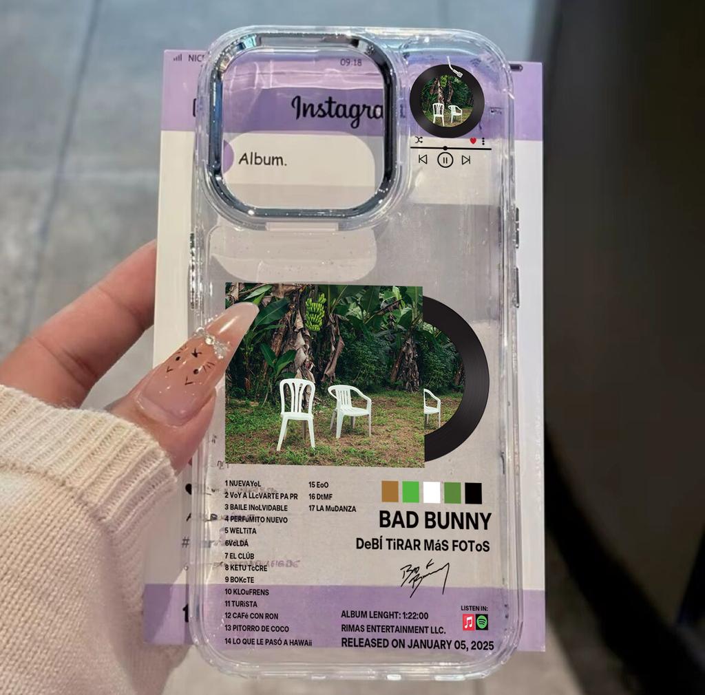 Raper nowy Bad Bunny Gorące Etui Na Telefon Dla iPhone 17 16e 16 15 14 13 12 11 Pro Max X XR XSMAX 8 7 Air Plus Przezroczyste Miękkie Etui