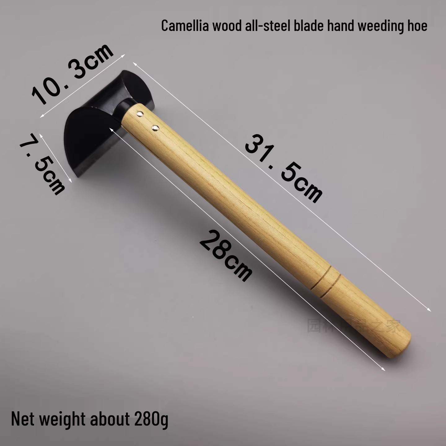 T-Shaped All-Steel Hand Hoe: Half-Moon Blade for Gardening and Weeding