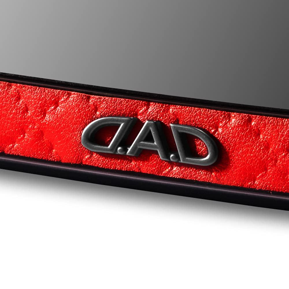DAD GARSON Mirror Type Quilted Red Rearview Room Rearview Expanded Field of Car Universal Car Interior Easy Installation D.A.D [HA626-01-02] Mirror,