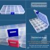 24-Grid Transparent Plastic Jewelry and Earring Storage Box for Accessories and Beading
