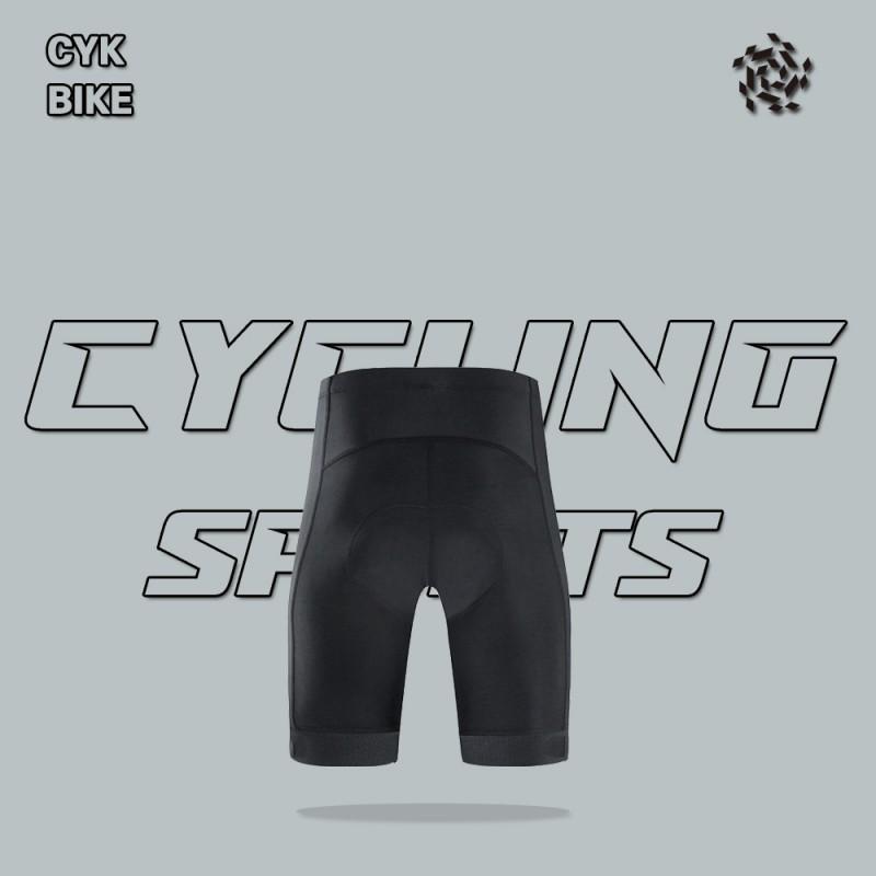 Mens Cycling Jersey Shorts Set - Quick Dry Milk Silk Short Sleeve Top With 6 Horizontal Stripes Breathable Bike Wear