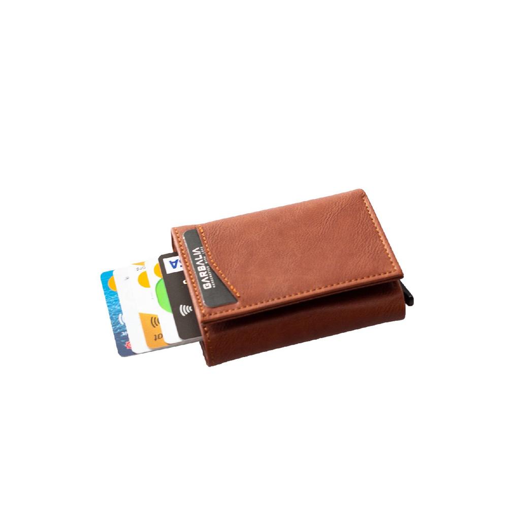 Schwarzes Kartenetui mit Lyons-Mechanismus