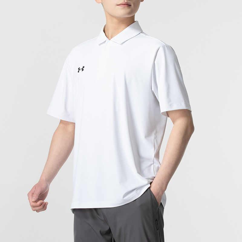 Under Armour Sports Lifestyle Series Casual Short Sleeve Polo Shirt Unisex Polo Shirts White 24500503-100