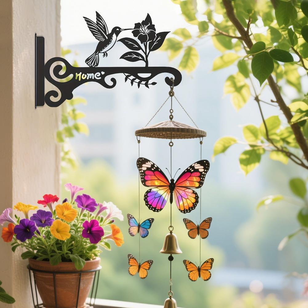 10 Inch Aesthetic Wall Plant Hanger Metal Hanging Plant Bracket for Hanging Plants Bird Feeder Wind Chime Lantern