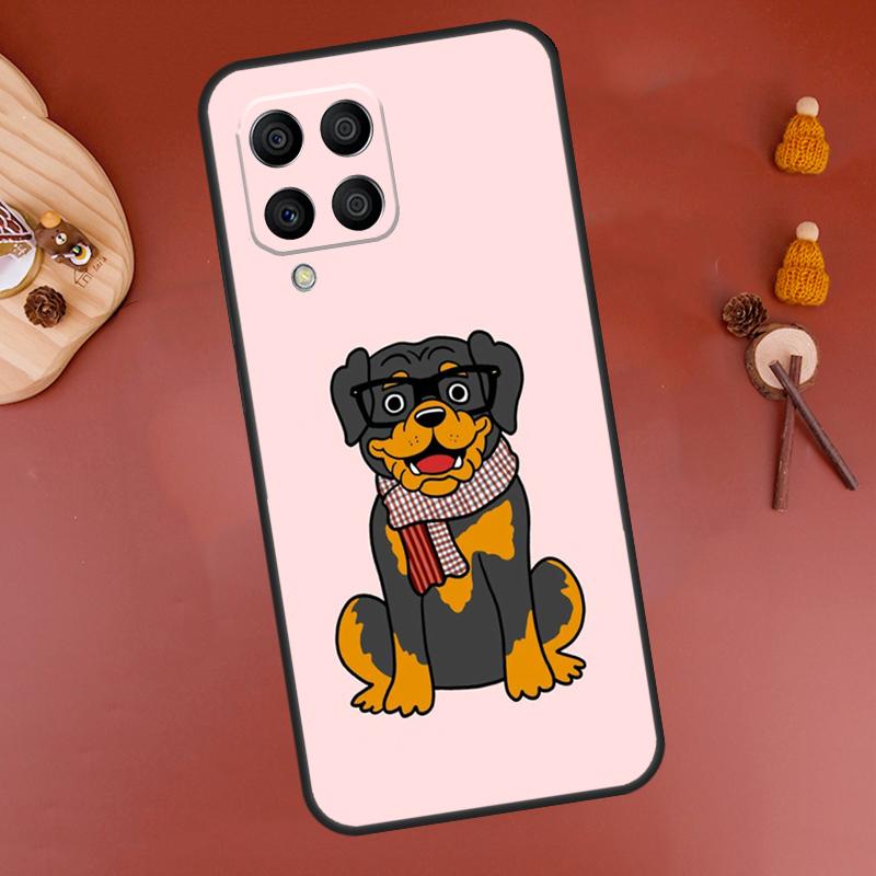 

Cartoon Rottweiler Dog Case For Samsung Galaxy M32 M12 M52 M21 M31 M15 M55 M56 M36 M16 M06 M13 M33 M53 M14 M34 M54 Samsung M14