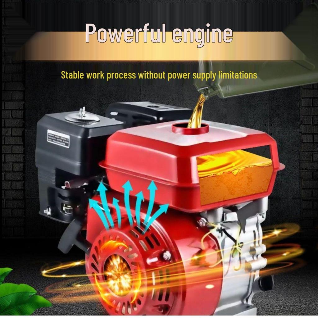 Compact Gasoline Snow Blower and Shovel for Property and Road Sanitation