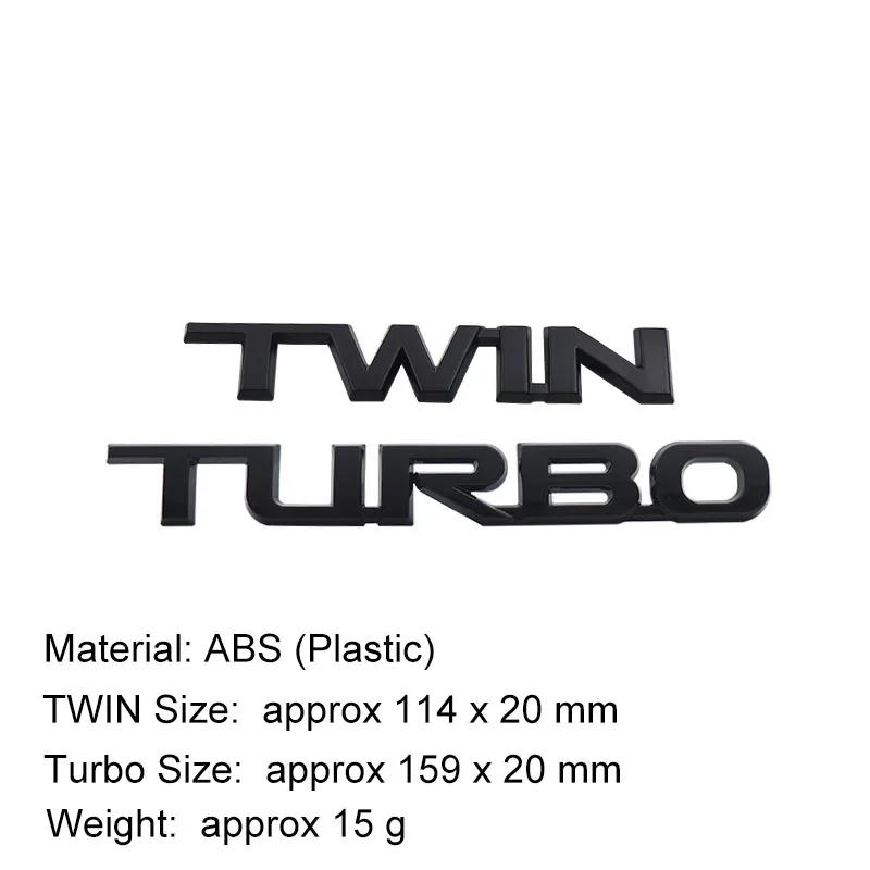 

3D Premium Twin Turbo Letter Emblem For Land Cruiser Prado LC250 LC300 car Fender trunk Bonnet Nameplate Decal Badge Sticker чёрный