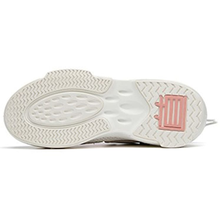 Anta Bastard 6 Slip Resistant Cushioning Abrasion Resistant Low Top Skateboard Shoes Women's White Pink 122028086-2