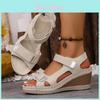 Roman Sandals For Women Large Size Summer Pu Open Toe Slip On Comfortable Footwear