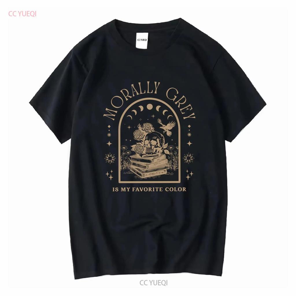 Morally Grey Is My Favorite Color Bookish T Shirt Booktok Merch Things Enemies To Lovers Reading SmuT Death By TBR Vintage