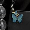 Elegant Butterfly Pearl Brooch: Chinese Style, Purple & Blue, High-End Fashion Accessory for Women