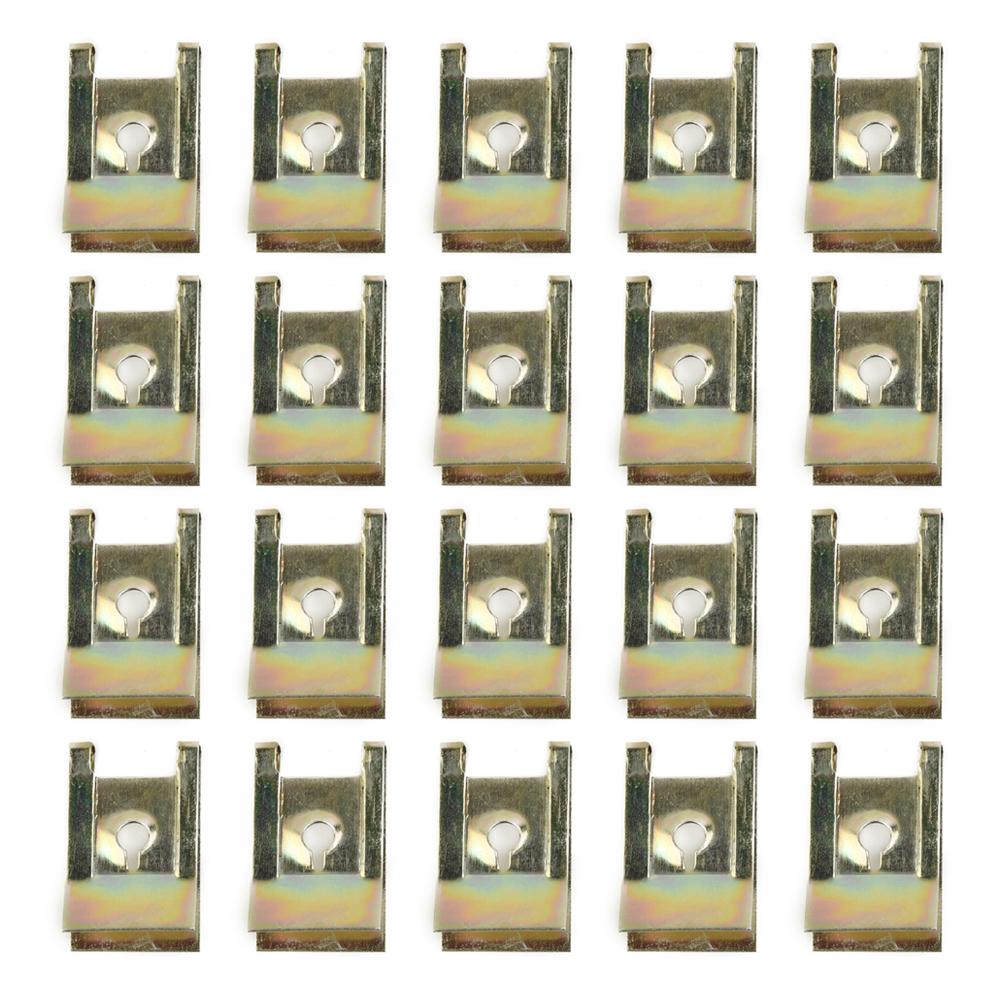 40Pcs 8mm Hex Bolt Head For BMW E81 E82 E88 E21 E32 F07 F11 R50 Z3 Chassis Engine Guard Metal Nut/Screw Washers U-Shape Clip