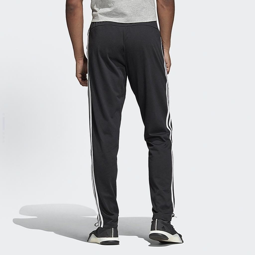 Adidas New Chinese Style Floral Embroidery Outdoor Versatile Side Stripe Vintage Knitted Sports Pants Unisex Pants Black DU0456(TEAM702-DU6)