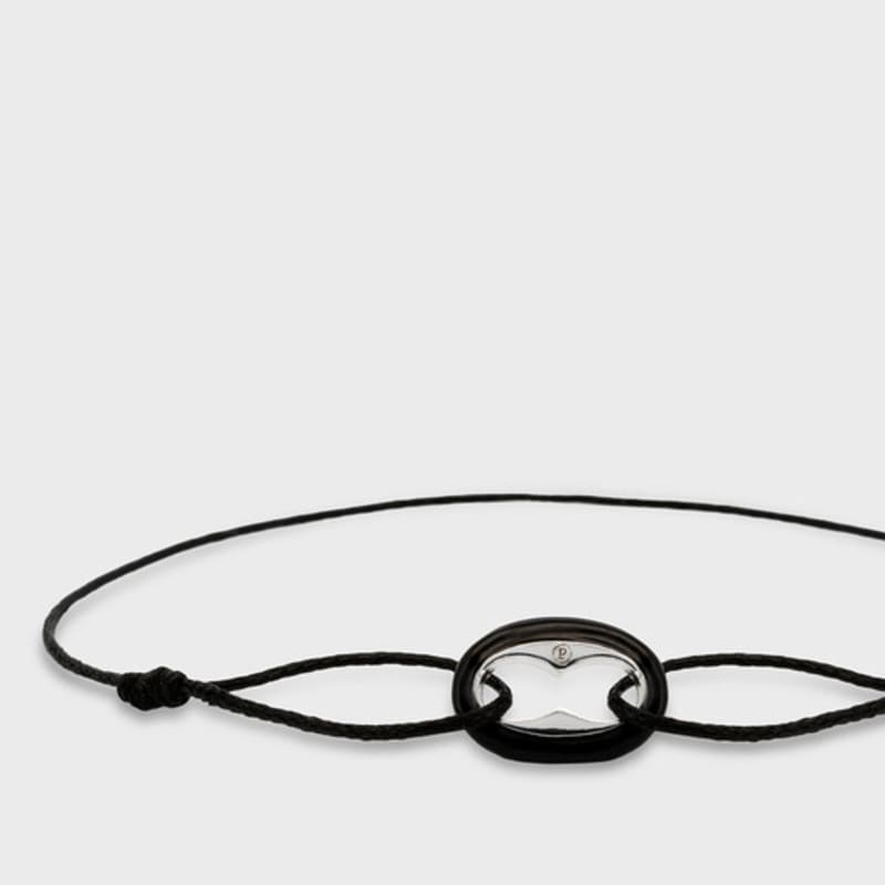 PANACHE CHASUNYOUNG Bransoletka sznurkowa Marina Onyks