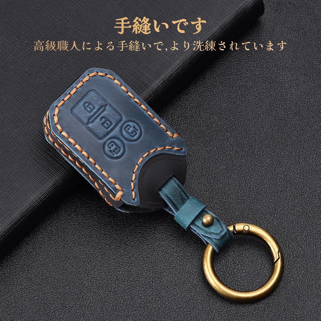 Suzuki Key Case Leather Key Cover Compatible Suzuki New Spacia Wagon r Hustler Jimny