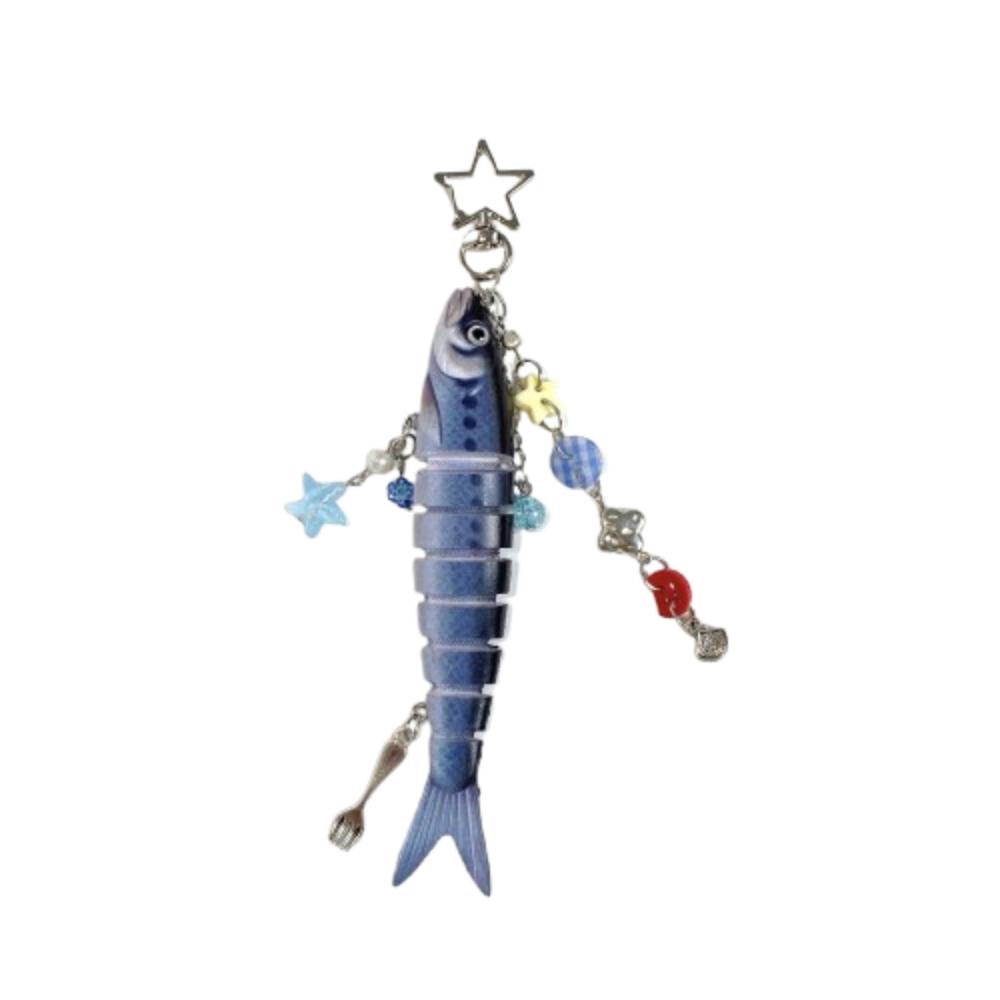 Phone Lanyard Handmade Fish Keychains High-precision Fish Bait Lanyard  Backpack