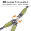 Double Dog Leash 360-degree Swivel Tangle-free Dual Dog Leash Walking