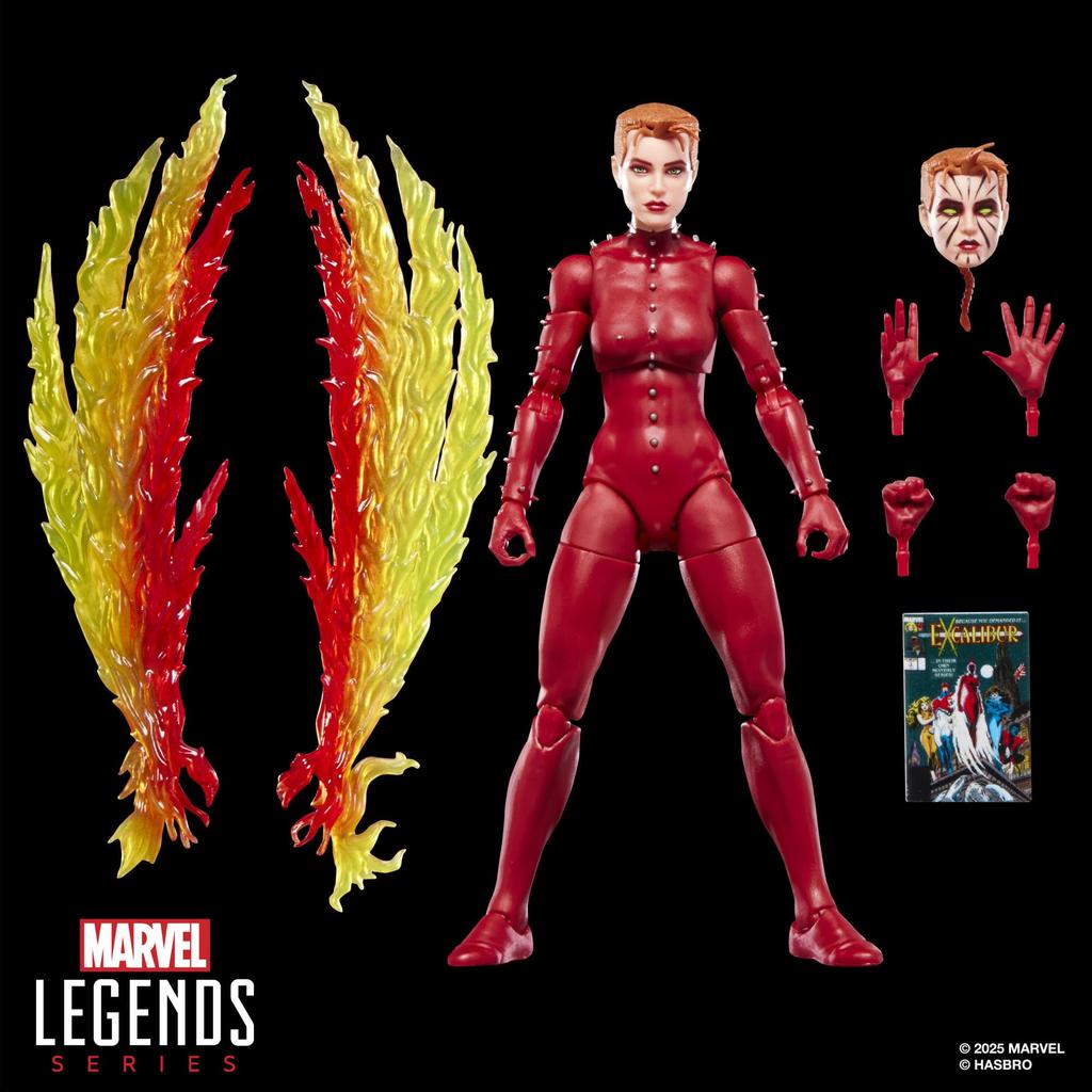 Hasbro Marvel Legends Series Phoenix Collectible 15cm Action Figure Toy G0814 Authentic (Rachel Summers) "Excalibur #1"