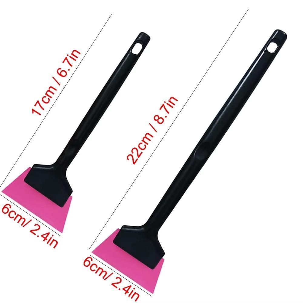 Long Plastic Handle Car Tint Squeegee Anti-Slip Window Cleaning Tool High Quality Rubber Scraper