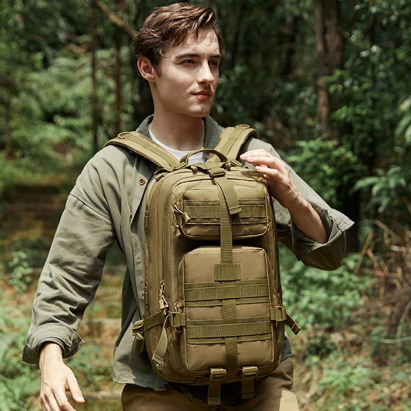 Large-capacity outdoor sports multi-function backpack for travel, mountaineering, and storage for men