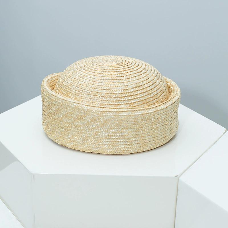 

202603-luyi ins chic summer fine straw raffia sell hot fashion grass beret hat men women Leisure painter hat head size 57cm