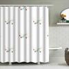 Airplane Print Shower Curtain Waterproof Bath Decor For Kids Bathroom Decoration White 150X200Cm (69X78In)