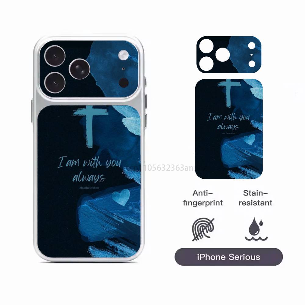 

God Jesus Bible Verse Isaiah Removable HD/Matte Full Coverage Films For iPhone 17 Pro Max 17 Pro iPhone17promax