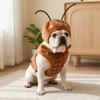 Jijijing 1 Set Funny Cockroach Pet Costume, Adjustable Headgear And Sleeveless Tank Top, Plush Cozy Outfit for Small Medium Dogs Cats Party Wear