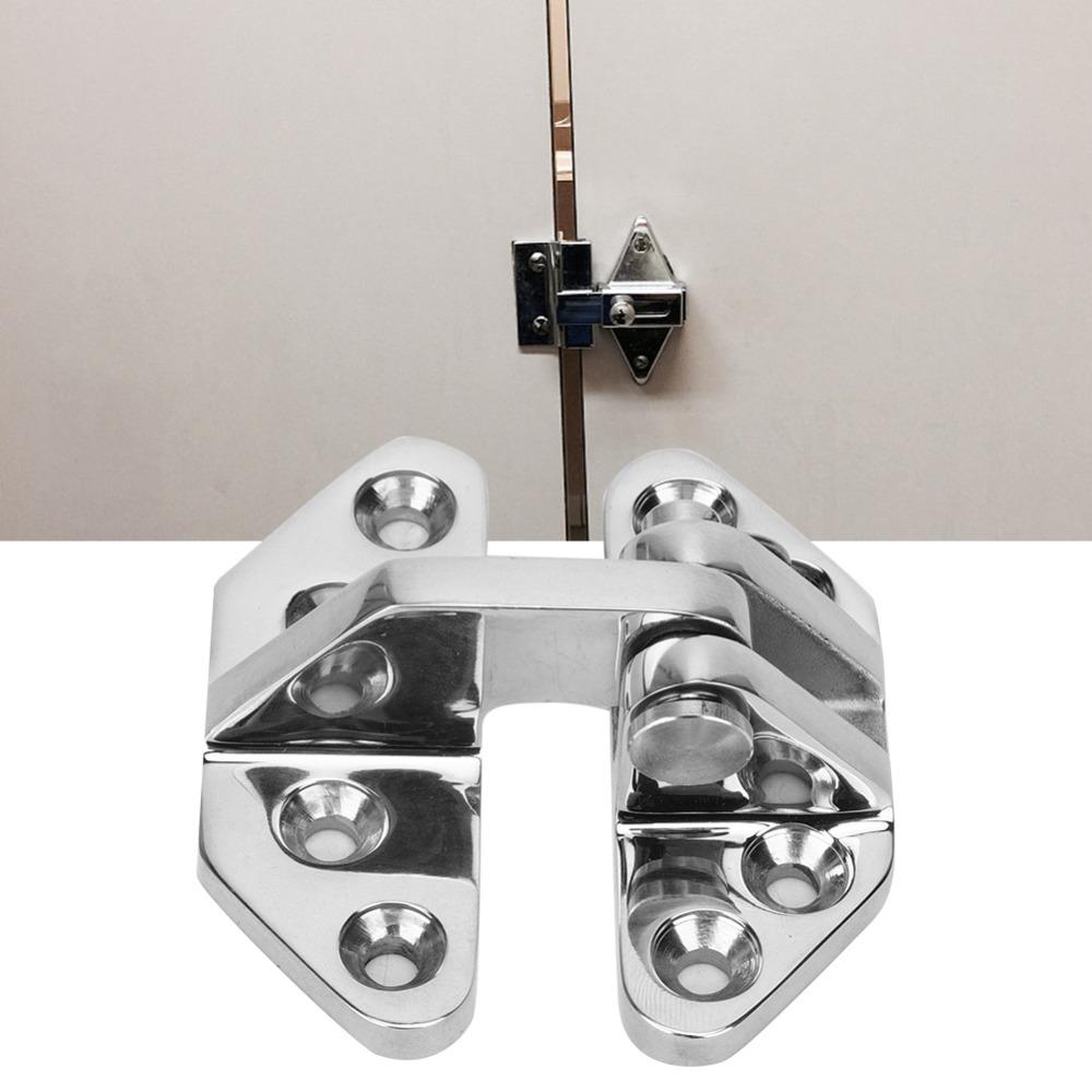 2pcs Polished Finish Butterfly Shaped Strap Hinge Deck Cabinet Door Hinge Cabinets
