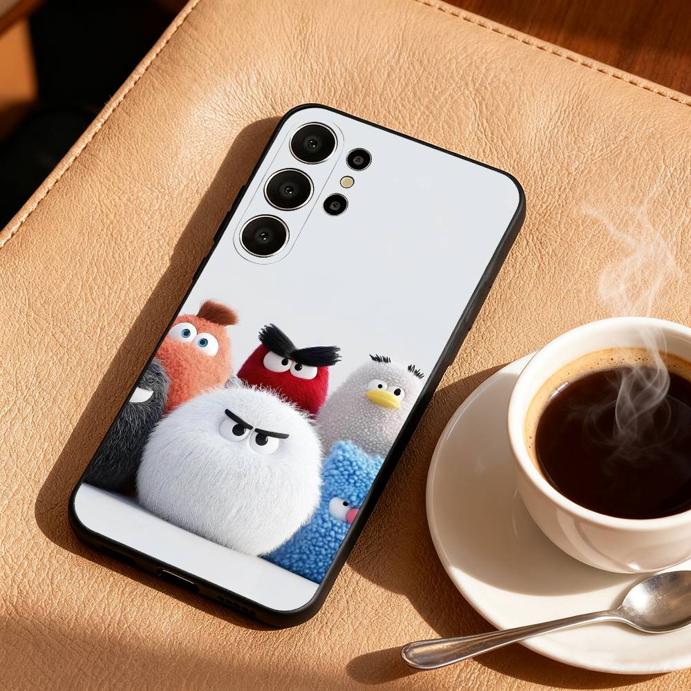 

1PC Game-R-Angrys-R-Birds Anime Phone Case For Samsung S26,S25,24,23,22,30,21,10,9,Ultra,Plus,Lite,FE Soft Black Case Samsung S22ULTRA5G