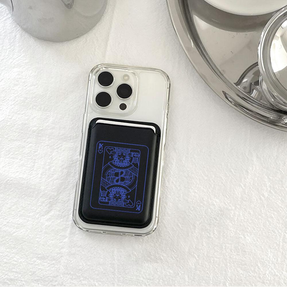 Poker Pattern For Magsafe wallet Magnetic Card holder Phone Case For iPhone 16 13 16 15 12 14 17 Pro Max Case 16E 15 Plus Cover