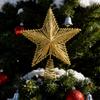 Weihnachtsbaumspitze Stern Dekoration Funkelnder Stern Weihnachtsbaum Dekoration Für Außen Innen Vintage Haus Bauernhof