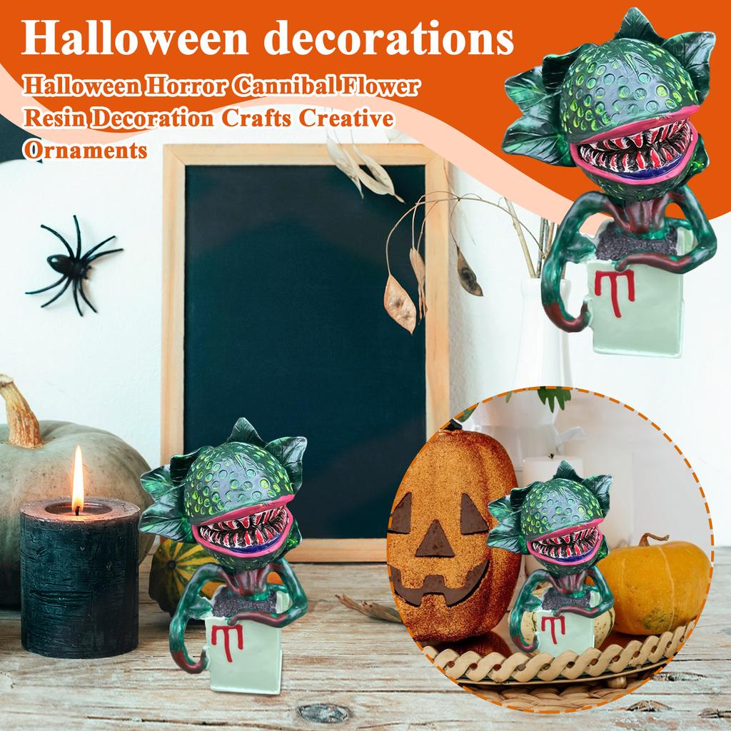 Halloween Horror Cannibal Flower Resin Decoration Crafts Creative Ornaments