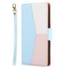 Applicable to Samsung S26 contrasting color splicing lychee pattern mobile phone leather case Note20 flip wallet insert card protective case S25