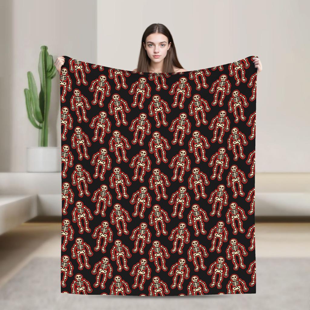 Neon Gradient Ghost Halloween Seamless Pattern Dark Purple Blanket Winter  Comfortable Throw Blanket Adults Bedspread Bed Cover