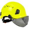 CE Bau Schutzhelm Mit Schutzbrille Visier ABS Harte Hut ANSI Industrielle Arbeit Kopf Schutz Rettung