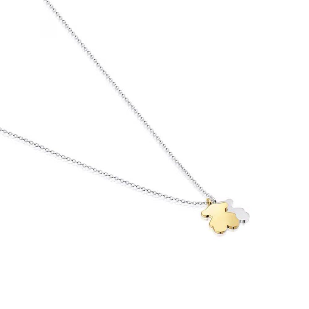 Tous Short Two-Tone Necklace With Sweet Dolls/ Sweet Doll Two-Tone Necklace/ 1004251800